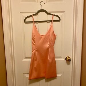 Light Pink Silk-Feel Dress